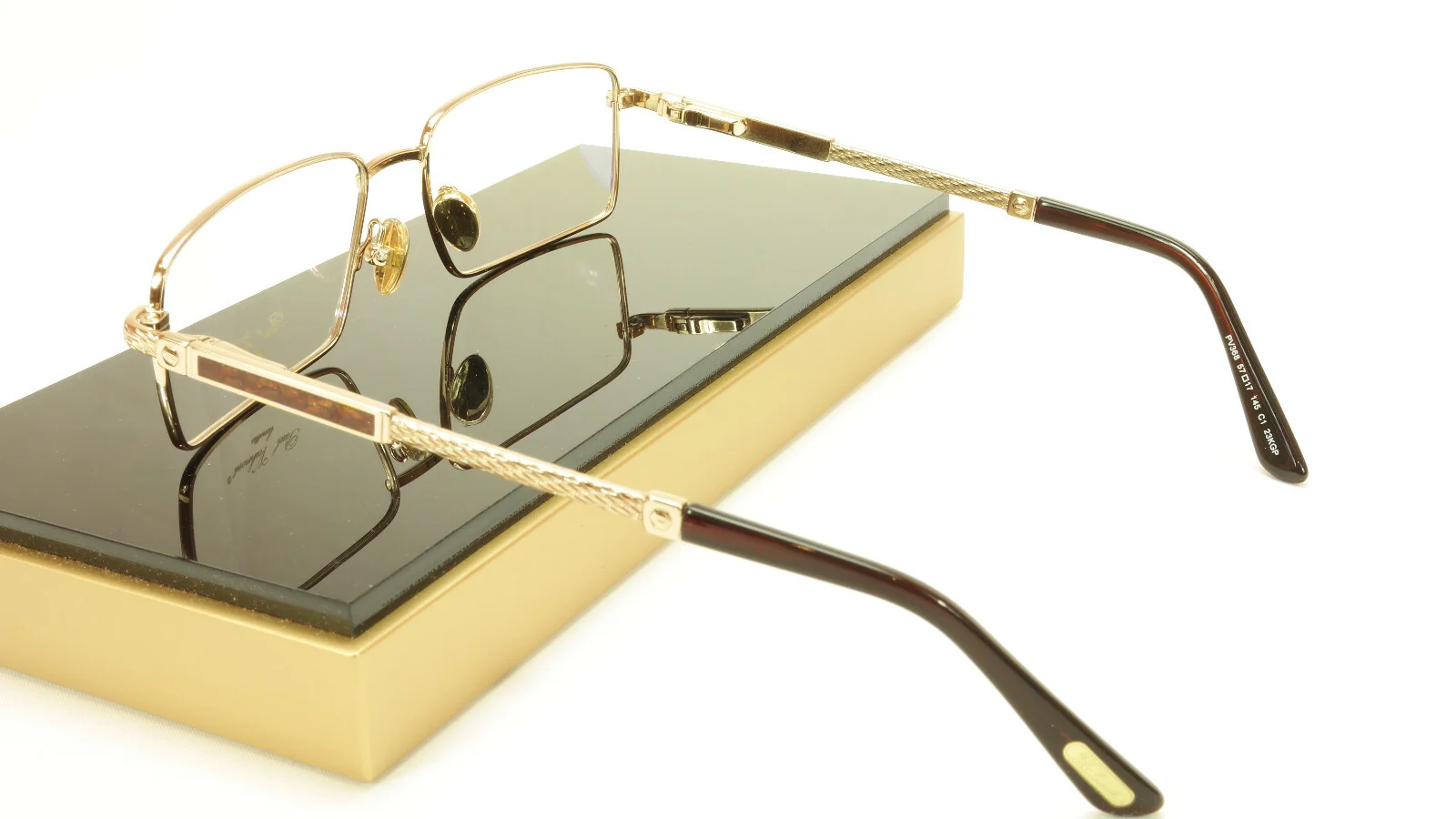 Paul Vosheront PV368 C1 23KT Gold Plated Eyeglasses Frame Italy Made 2