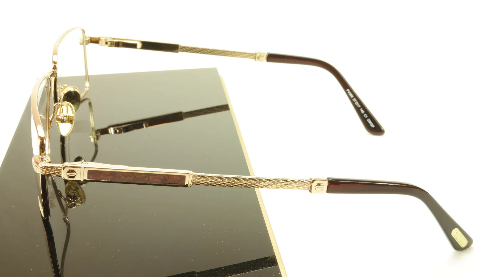 Paul Vosheront PV368 C1 23KT Gold Plated Eyeglasses Frame Italy Made 3