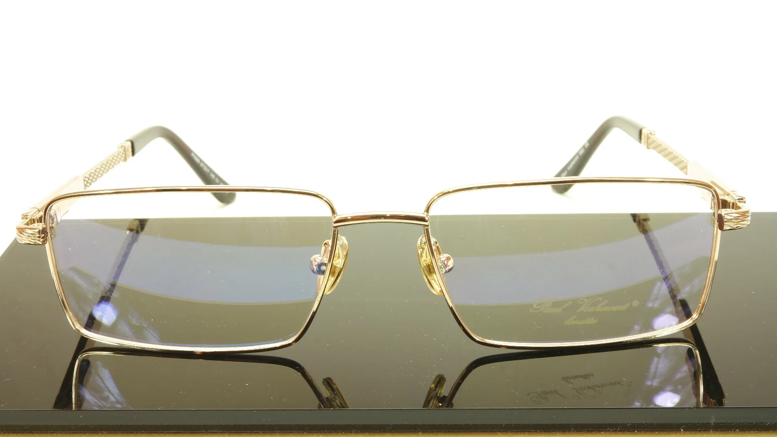 Paul Vosheront PV368 C1 23KT Gold Plated Eyeglasses Frame Italy Made 4