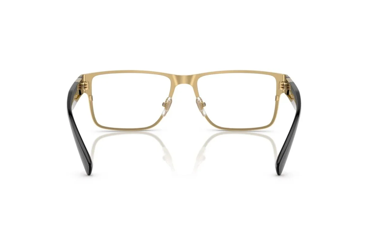Versace Rectangle Man Eyeglasses 0VE1274 1002 57mm Gold - NEW 2